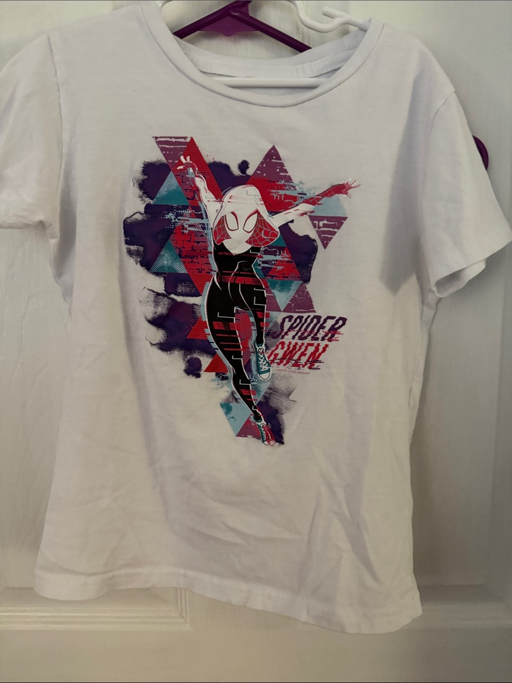 Spider-Gwen Graphic Kids Tee - White